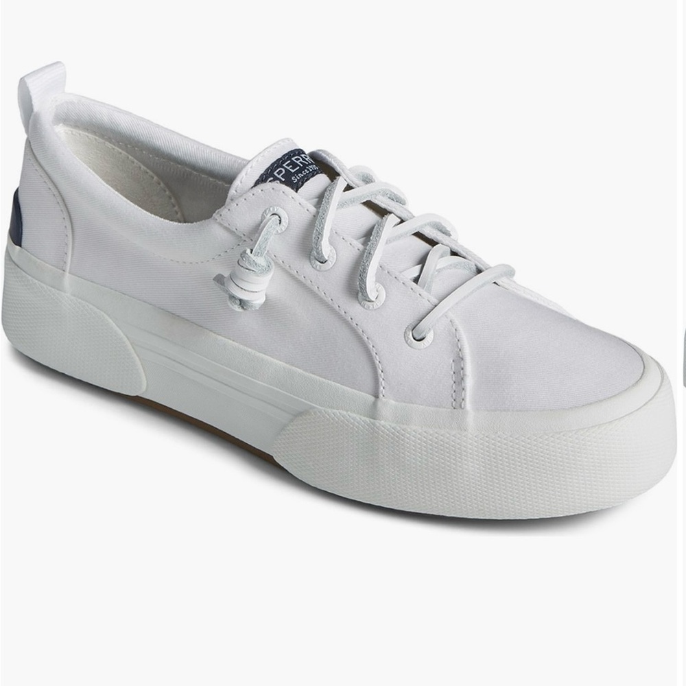 Sperry Slip On Sneakers - White, Size 8  NIB